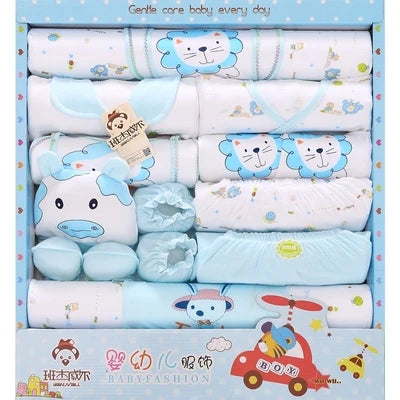 18pc Newborn Baby Clothes Set - 100% Soft Cotton Gift