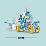 Ice & Snow Horse Carriage Building Set with Blue Background