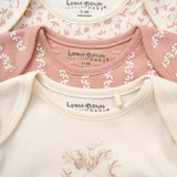 Baby Girls' 3-Pack Organic Cotton Bodysuits (0-6months) - Little Fashion