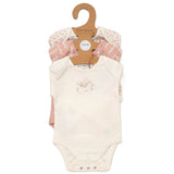 Baby Girls' 3-Pack Organic Cotton Bodysuits (0-6months) - Little Fashion