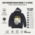 Kids Pokémon Pikachu Black Hoodie (7-14 Years)