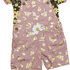 Lemon Floral Dungaree Set with poockets