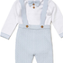 Little Gent Boys Bow Tie Bodysuit & Braces Set 0-12M