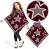 Girls Warm Star Pattern Capshashawl (4-14Y)
