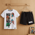 Marvel Kids Short Pyjama Set with the wooden background