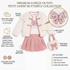 An infograpic image of Petit Cheri 4-Piece Butterfly Outfit Set 