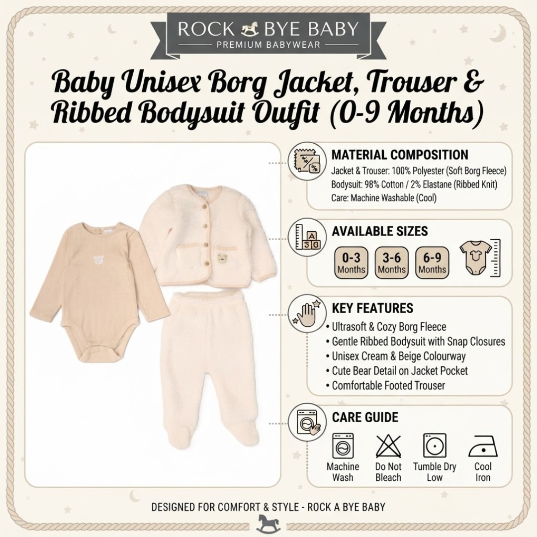 Rock A Bye Baby Borg Jacket & Bodysuit Outfit