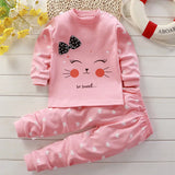 Autumn Baby Girl Sleepwear Set: Tops & Pants