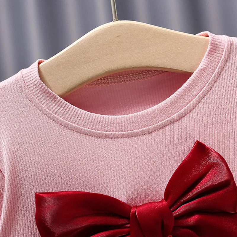 Girls Bow Mesh Dress | Long Sleeve Spring/Autumn 0-4Y