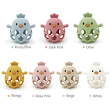 Baby Teether Mittens: Cartoon Chick Silicone Teething Toy for Gums & Molar Relief - Little Fashion
