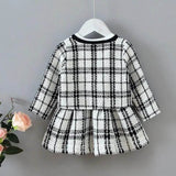 Baby Girls' 2pc Plaid Dress Set (0-4Y) - Little Fashion