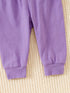 3pc Elephant Baby Girl Set | Purple Bodysuit & Pants