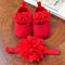 Baby Girl Flower Shoes & Headband Set – 2PC First Walker - Little Fashion