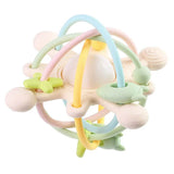 Silicone Baby Rattle Teether Ball Mobile: Montessori Sensory Toys for Newborns & Toddlers (0-36M) - Little Fashion