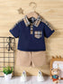 Baby Boy Summer Plaid Top & Shorts Set - Little Fashion