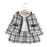 Baby Girls' 2pc Plaid Dress Set (0-4Y) - Little Fashion
