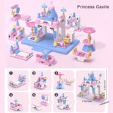 6-in-1 Girls Castle Building Blocks Kit - Little Fashion