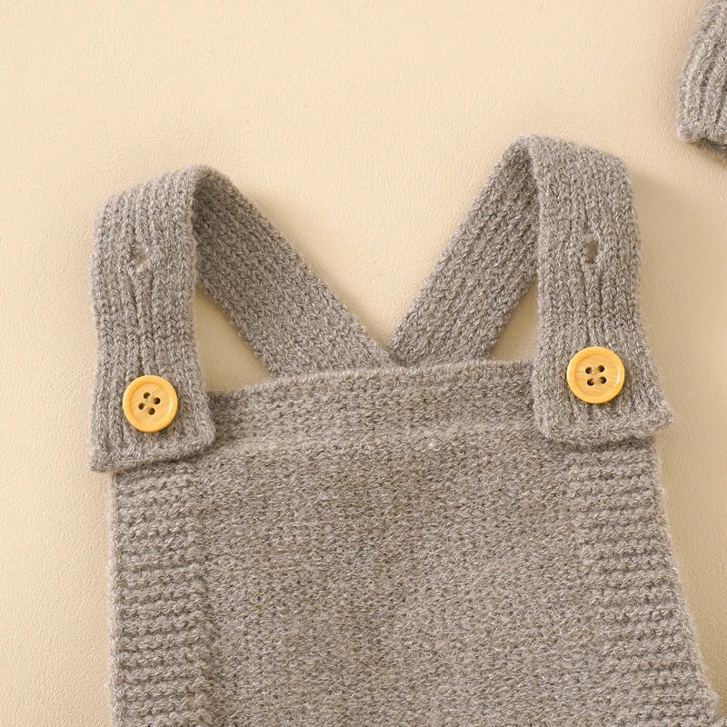 Knit Rompers & Hats: Newborn Baby Jumpsuits & Outfits