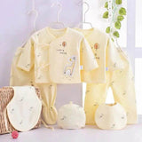 7-Piece Newborn Baby Clothes Set – Spring Cotton Outfit for Baby Boys and Girls - Little Fashion