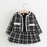 Baby Girls' 2pc Plaid Dress Set (0-4Y) - Little Fashion