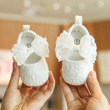 Baby Girl Lace Princess Shoes – Non-Slip Crib Moccasins - Little Fashion