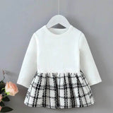 Baby Girls' 2pc Plaid Dress Set (0-4Y) - Little Fashion