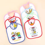 7-Pack Waterproof Baby Bibs – Soft U-Shaped Burp Cloths for Newborns - Little Fashion