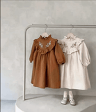 Baby Girls' Embroidered Floral Cotton Dress - Little Fashion