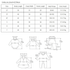 Size chart for children's clothing with measurements and weight ranges.
