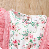 Baby Girl Floral Romper & Headband Set 0-18M - Little Fashion