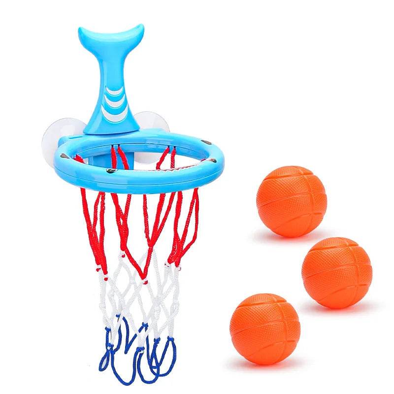 Baby Bath Basketball Hoop Set – Suction Toy with 3 Balls - Little Fashion