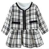 Baby Girls' 2pc Plaid Dress Set (0-4Y) - Little Fashion