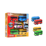 Mini School Bus Toy - Kids Sliding Plastic Bus