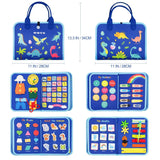 Montessori Busy Board Toy for Toddlers – Travel Fun - Little Fashion
