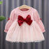 Girls Bow Mesh Dress | Long Sleeve Spring/Autumn 0-4Y