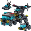 6-in-1 Police Building Blocks Set - Car, Truck, Plane - Little Fashion