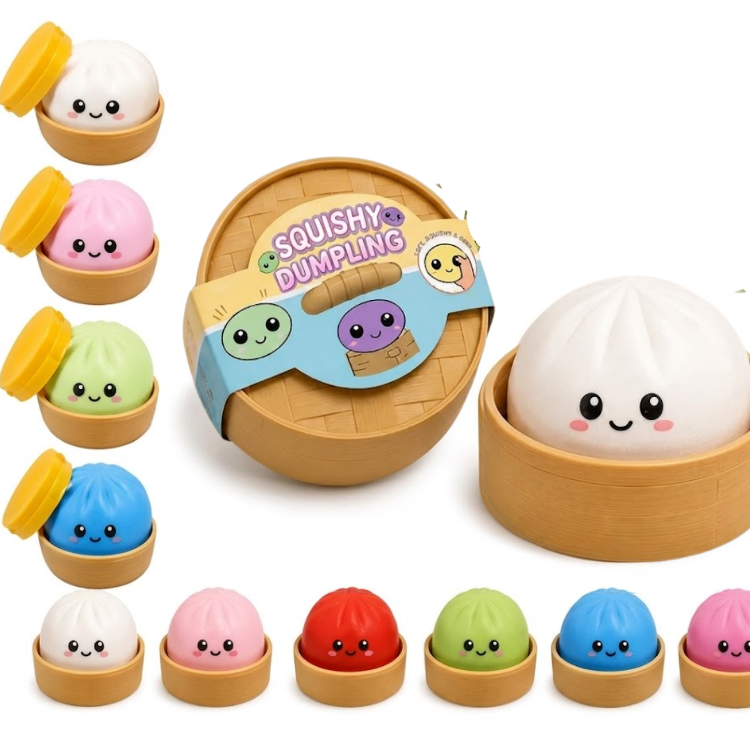 Squishy Dumpling Fidget Toy — Sensory Stress Ball