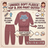 A children's unisex soft fleece top and jog pant outfit in dusty rose pink, shown with the sweatshirt and matching pants on a beige infographic-style background. The image includes text describing the brand as 'EX-CHAIN STORE', material as 50% cotton and 50% polyester, and sizes for years 4-5, 5-6, 7-8.
