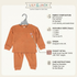 Lily & Jack Orange Brushed Rib Sweatshirt Set 2-4Y