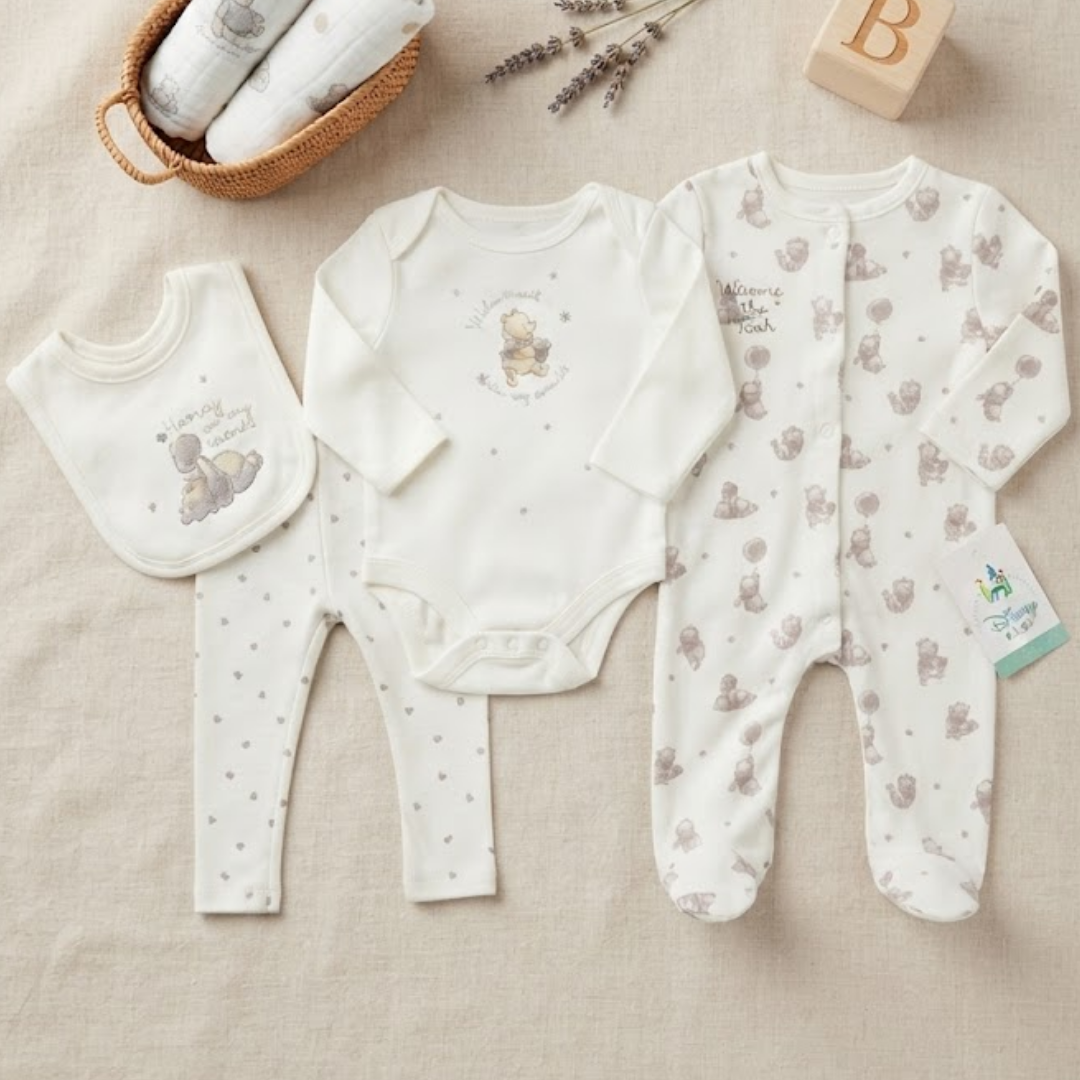 Disney Winnie the Pooh 4 Piece Baby Set 3-24M