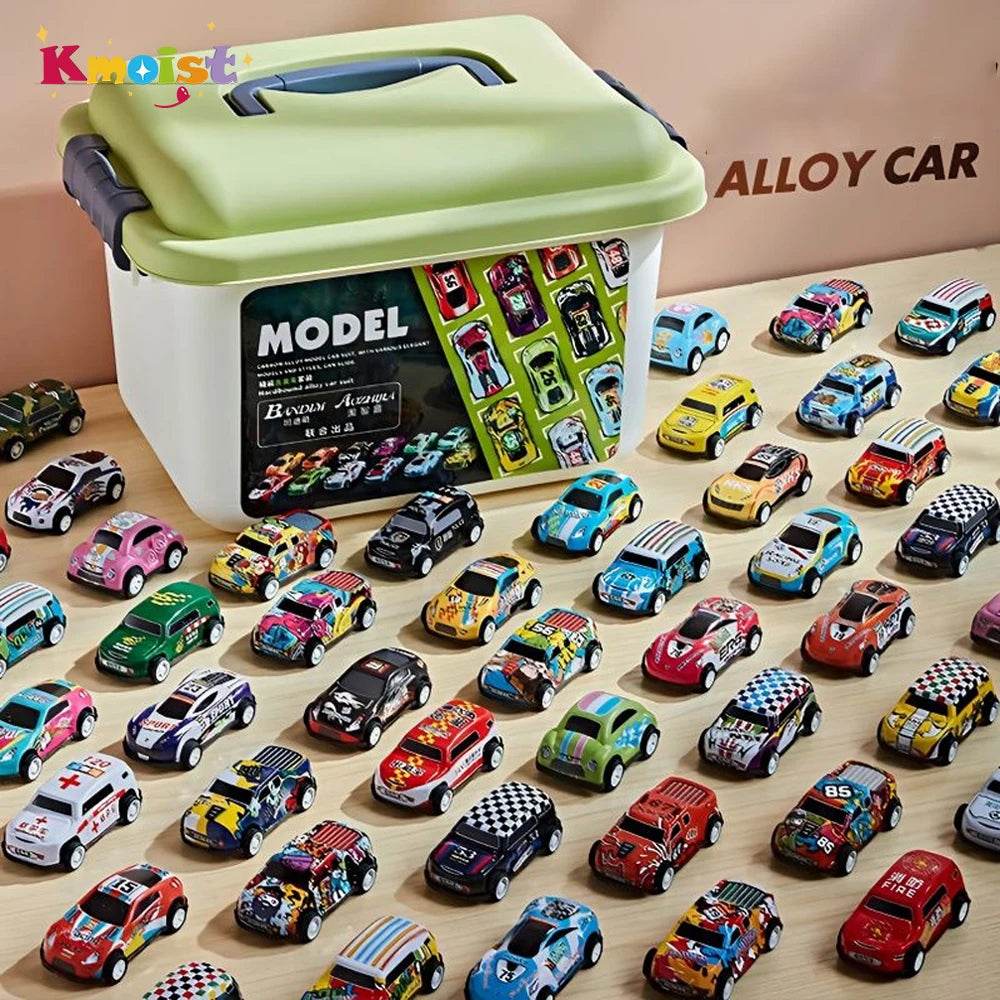 Alloy Mini Car Set with Storage Box for Kids - collection_name