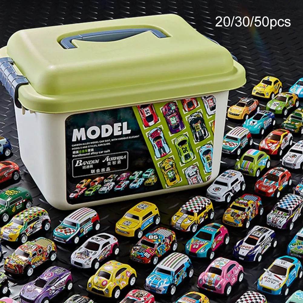 Alloy Mini Car Set with Storage Box for Kids - collection_name