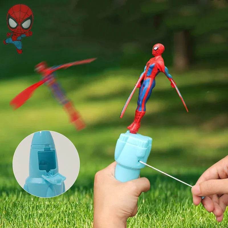 Anime Spiderman and Captain America Flying Toy for Boys - Little Fashion