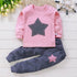 Autumn Baby Girl Sleepwear Set: Tops & Pants - Little Fashion