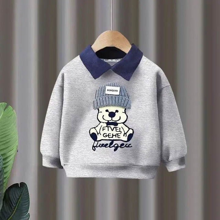 Autumn Baby Outfit – Cartoon Pullover & Pants Set - Little Fashion