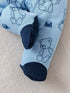 Baby Boy Bear Print Romper, Pants, Bib & Socks Set - Little Fashion