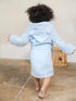 Baby Boy Blue Hooded Robe - 0-6 Months - Little Fashion