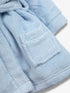 Baby Boy Blue Hooded Robe - 0-6 Months - Little Fashion