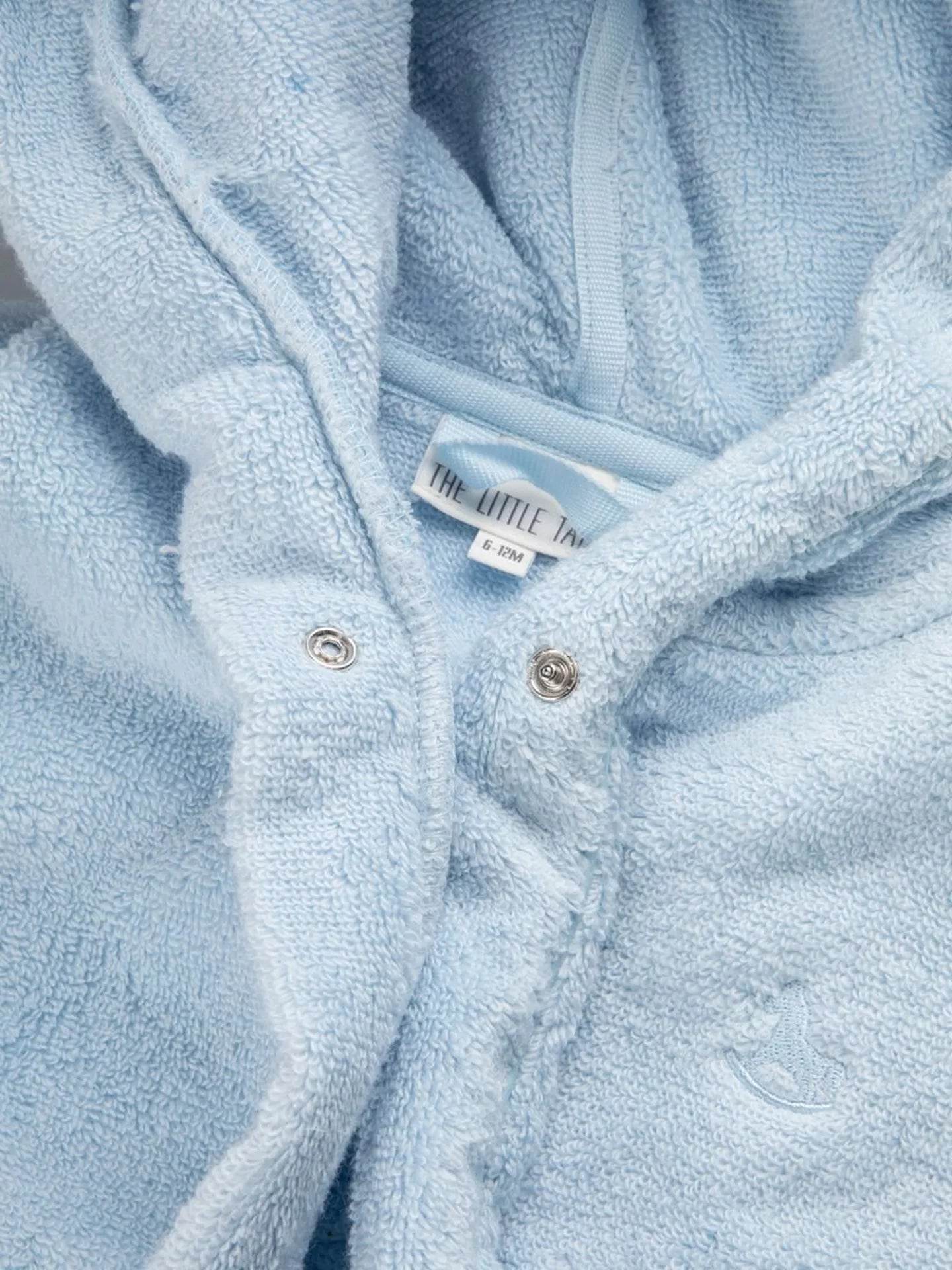 Baby Boy Blue Hooded Robe - 0-6 Months - Little Fashion