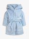Baby Boy Blue Hooded Robe - 0-6 Months - Little Fashion